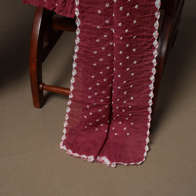 Kutch Bandhani Sequin & Mirror Work Satin Cotton Unstitched Dress Material: Kurta, Bottom & Dupatta 34