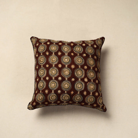 Cotton Kalamkari Block Print Cushion Cover (16 x 16 in) 19