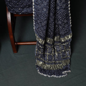 Kutch Bandhani Tie-Dye Modal Silk 3pc Unstitched Dress Material Suit Set 12