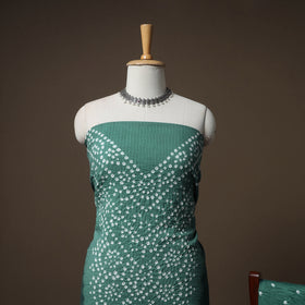 Kutch Bandhani Cotton Unstitched Dress Material: Kurta, Bottom & Dupatta 42