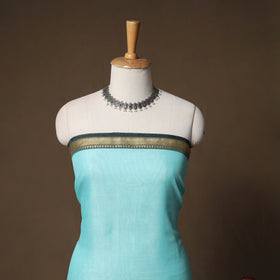 Dharwad Mercerised Cotton 3pc Unstitched Dress Material Suit Set with Woven Border 07