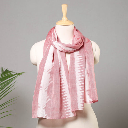 Pink - Maniabandha Ikat Handloom Cotton Stole