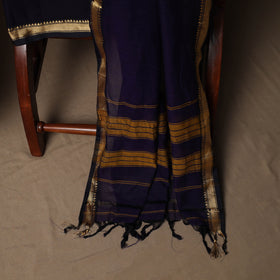 Dharwad Mercerised Cotton 3pc Unstitched Dress Material Suit Set with Woven Border 08