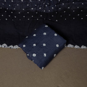 Kutch Bandhani Cotton Unstitched Dress Material: Kurta, Bottom & Dupatta 44