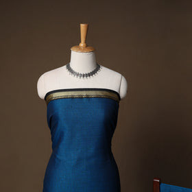 Dharwad Mercerised Cotton 3pc Unstitched Dress Material Suit Set with Woven Border 11