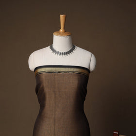 Dharwad Mercerised Cotton 3pc Unstitched Dress Material Suit Set with Woven Border 13