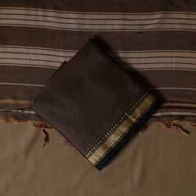Dharwad Mercerised Cotton 3pc Unstitched Dress Material Suit Set with Woven Border 13