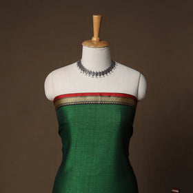 Dharwad Mercerised Cotton 3pc Unstitched Dress Material Suit Set with Woven Border 14