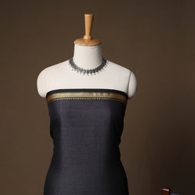 Dharwad Mercerised Cotton 3pc Unstitched Dress Material Suit Set with Woven Border 15