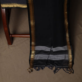 Dharwad Mercerised Cotton 3pc Unstitched Dress Material Suit Set with Woven Border 15