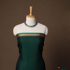Dharwad Mercerised Cotton 3pc Unstitched Dress Material Suit Set with Woven Border 23