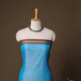 Dharwad Mercerised Cotton 3pc Unstitched Dress Material Suit Set with Woven Border 24