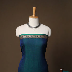 Dharwad Mercerised Cotton 3pc Unstitched Dress Material Suit Set with Woven Border 29