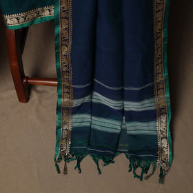 Dharwad Mercerised Cotton 3pc Unstitched Dress Material Suit Set with Woven Border 29