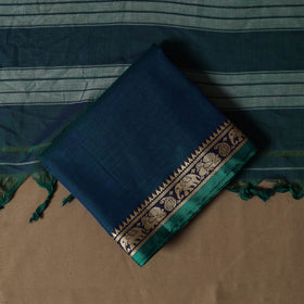Dharwad Mercerised Cotton 3pc Unstitched Dress Material Suit Set with Woven Border 29