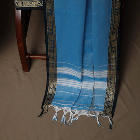 Dharwad Mercerised Cotton 3pc Unstitched Dress Material Suit Set with Woven Border 36