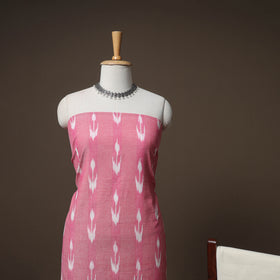 Pochampally Ikat Cotton 3pc Unstitched Dress Material Suit Set 08