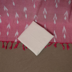 Pochampally Ikat Cotton 3pc Unstitched Dress Material Suit Set 08