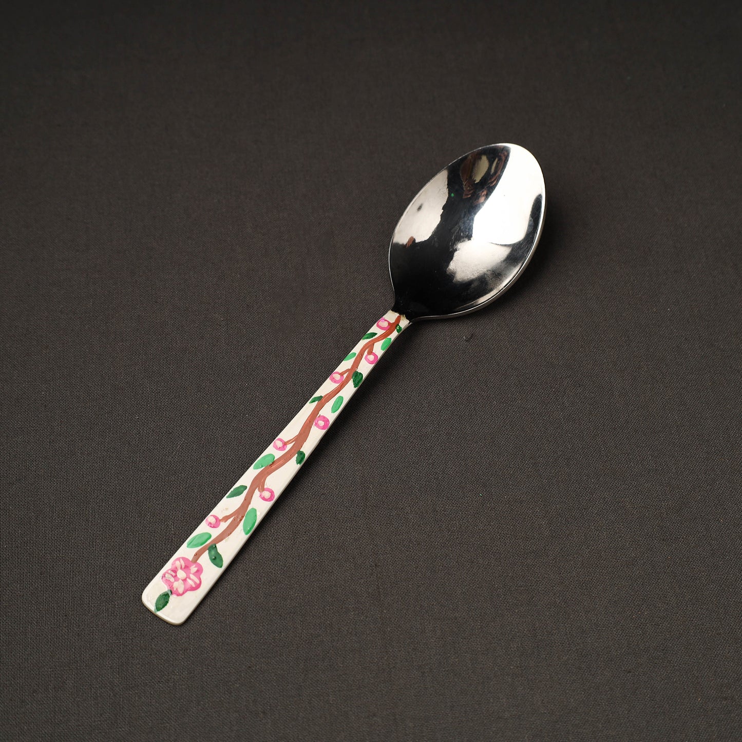 handpainted steel spoon 