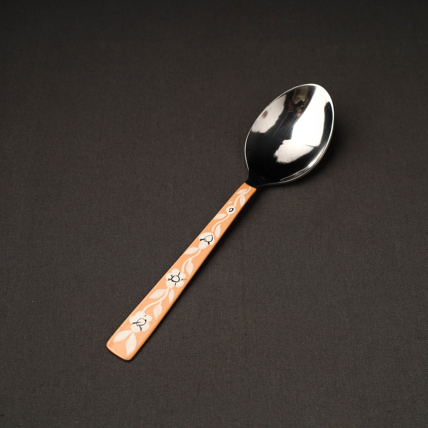 handpainted steel spoon 