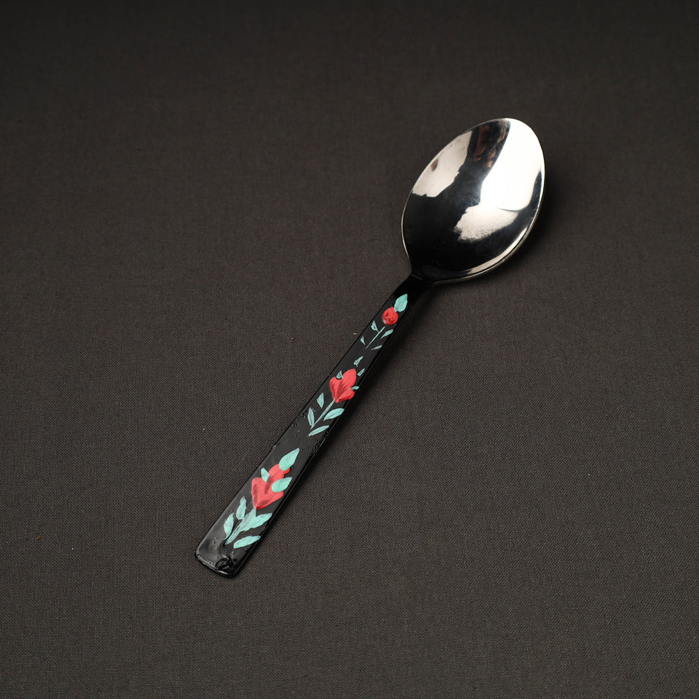 handpainted steel spoon 