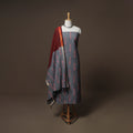 Pochampally Ikat Cotton 3pc Unstitched Dress Material Suit Set 10