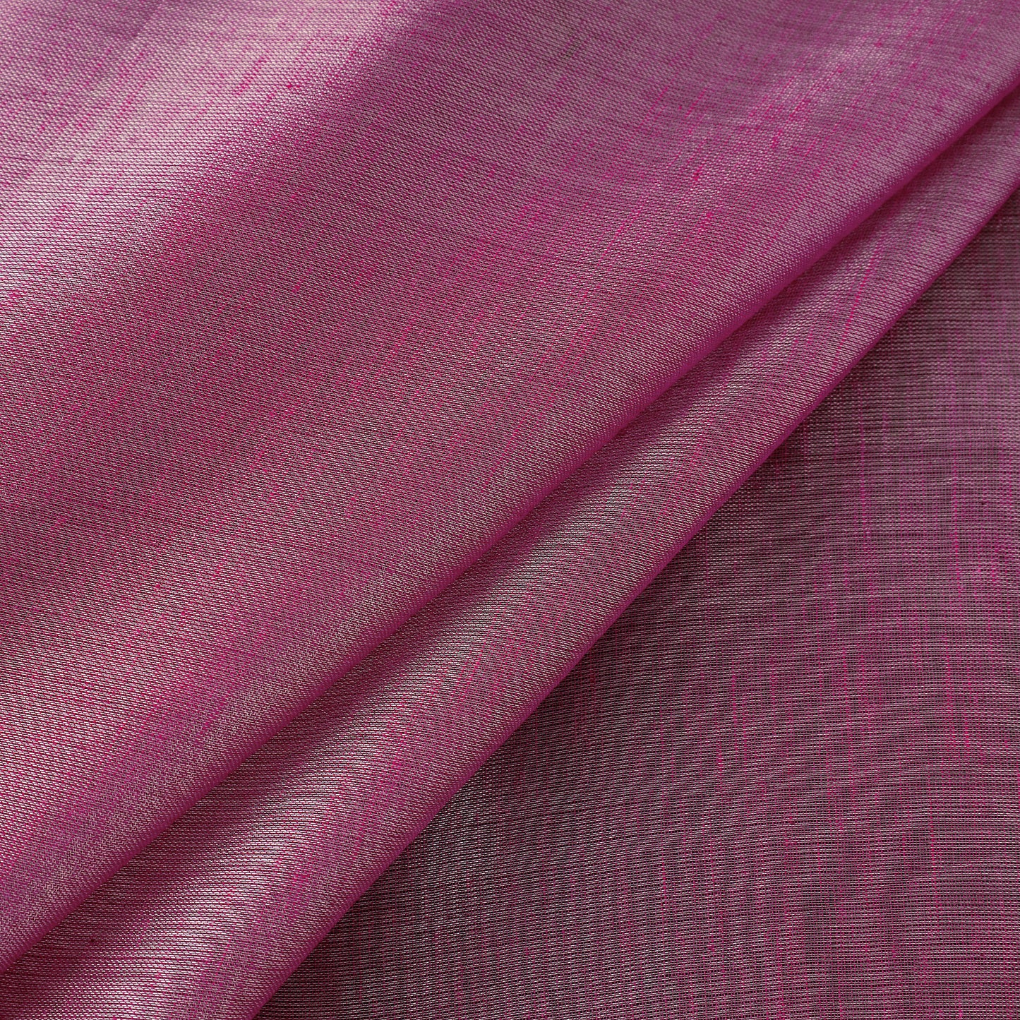 Pink - Bengal Fine Tissue Zari Plain Fabric 11