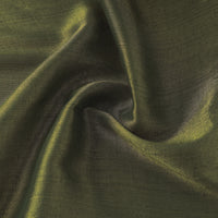 Green - Bengal Fine Tissue Zari Plain Fabric 12