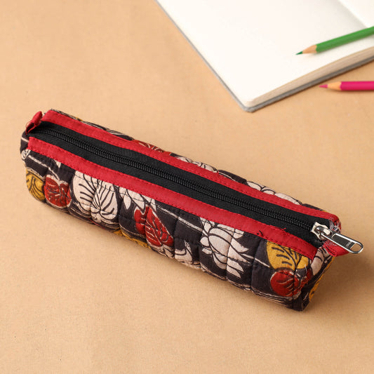 Handcrafted Quilted Cotton Multipurpose Pencil Pouch 11
