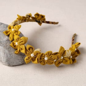  Handmade Fabart & Beadwork Hair Band 