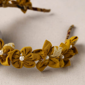  Handmade Fabart & Beadwork Hair Band 