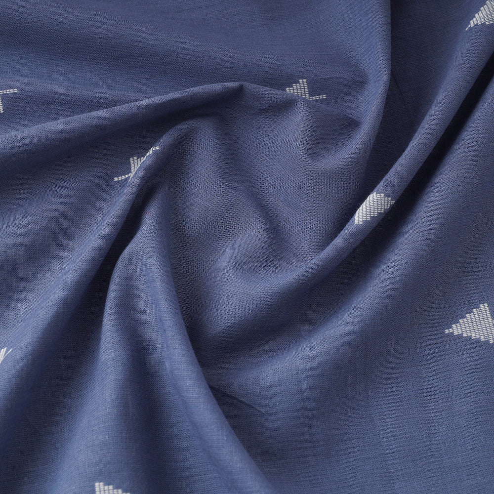 Blue - Prewashed Cotton Jacquard Fabric 08