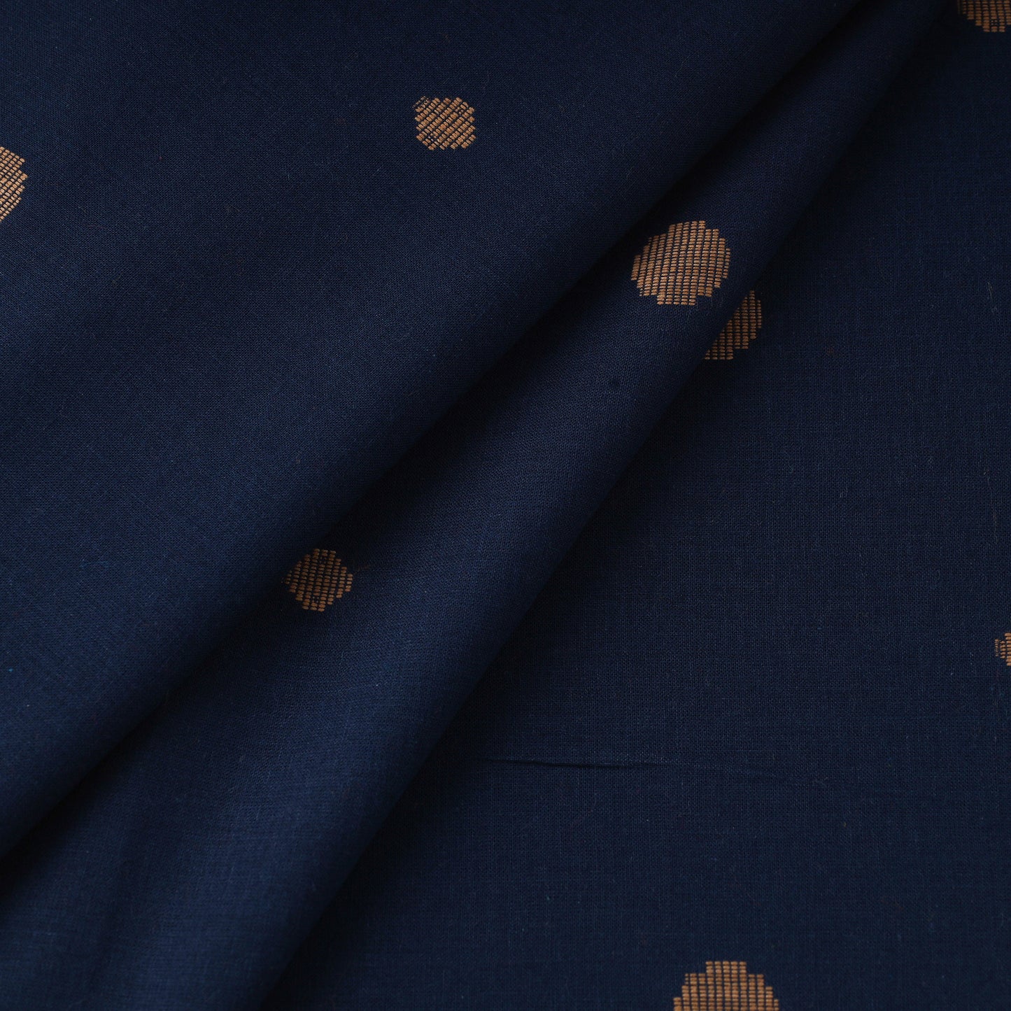 Blue - Prewashed Cotton Jacquard Fabric 13