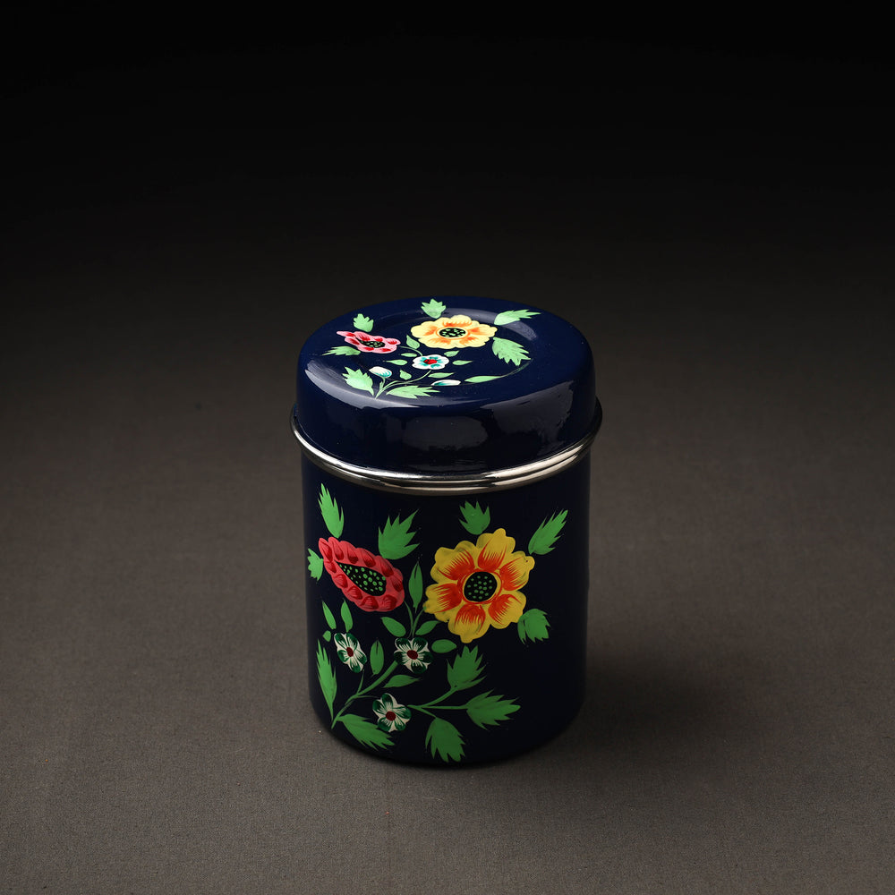 Handpainted Steel Container
