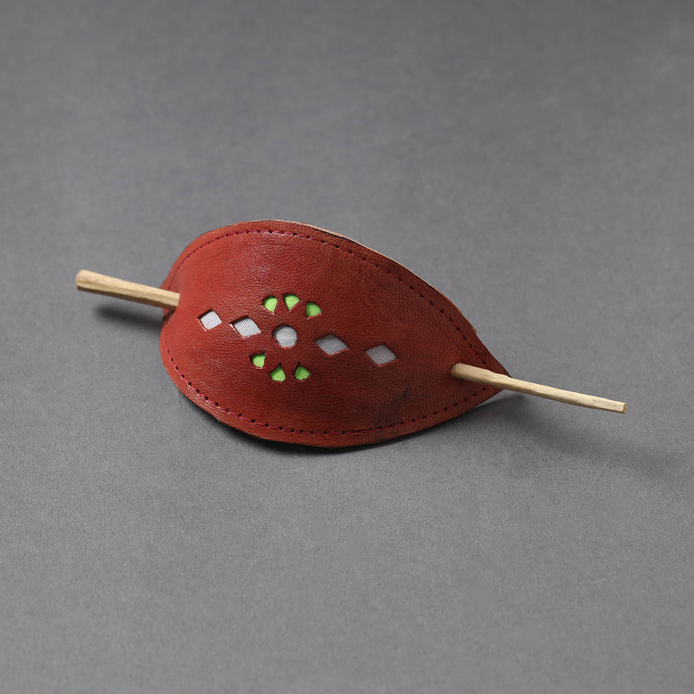 Leather Hair Pin
