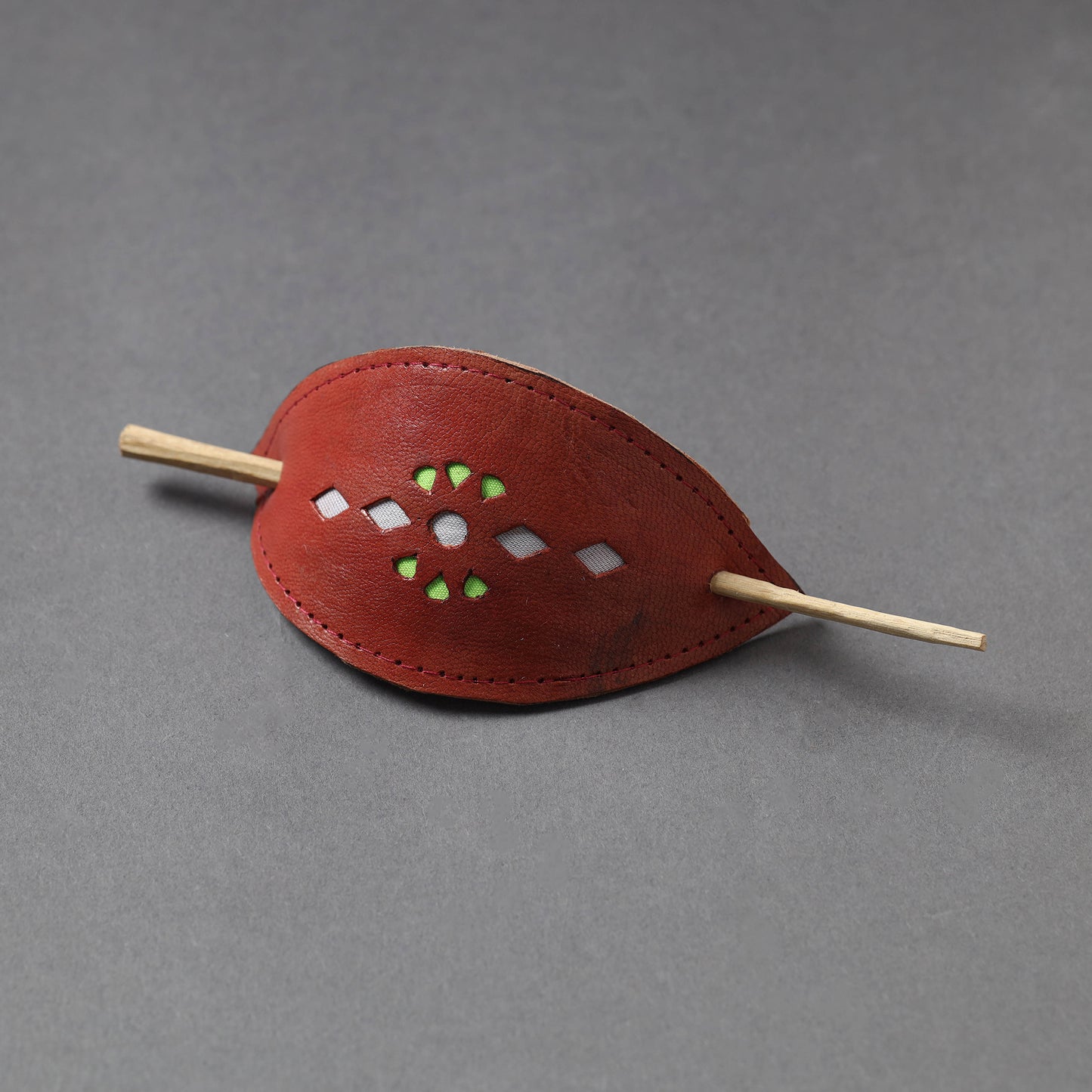 Leather Hair Pin
