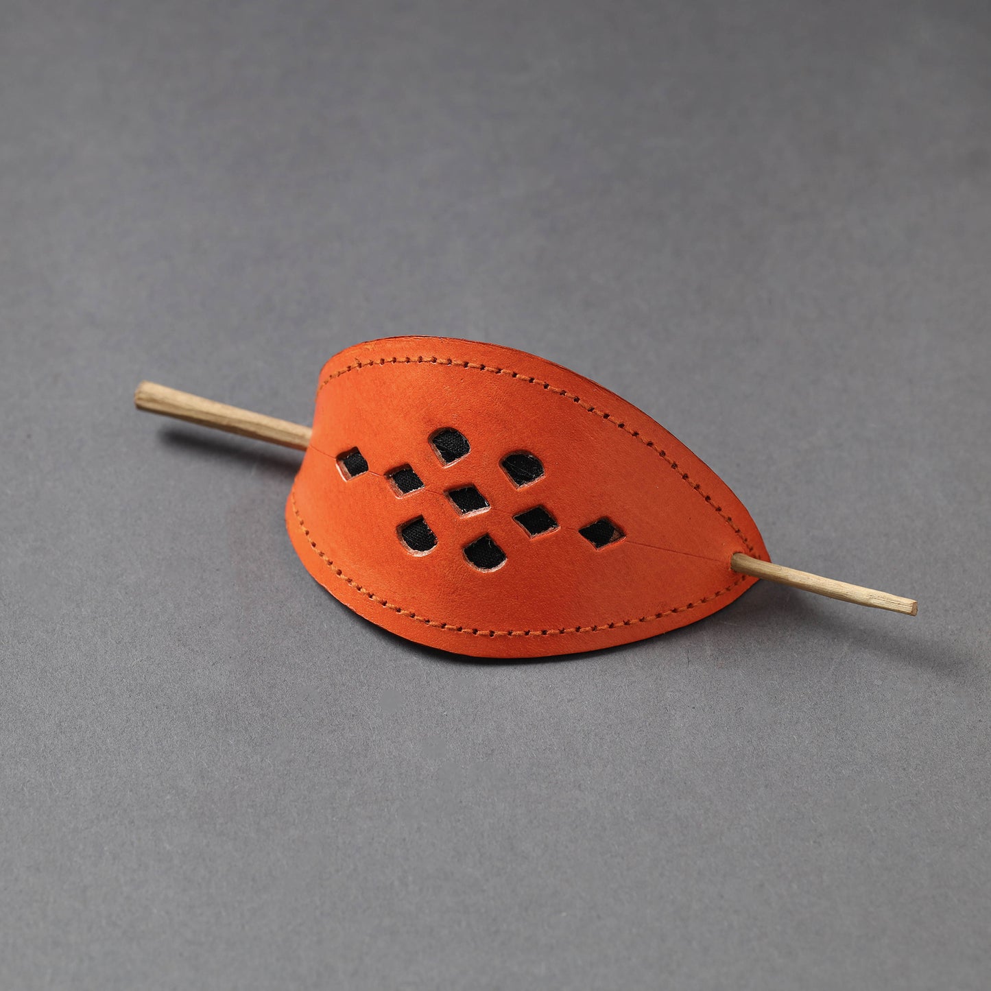 Handcrafted Kutch Leather Hair Pin