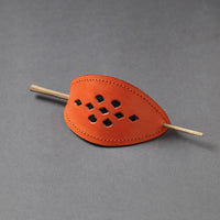 Leather Hair Pin
