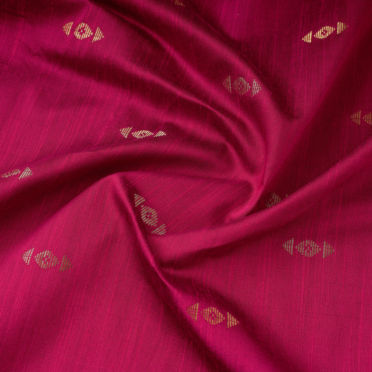 Zari Buti Spun Dupion Viscose Silk Plain Fabric 09