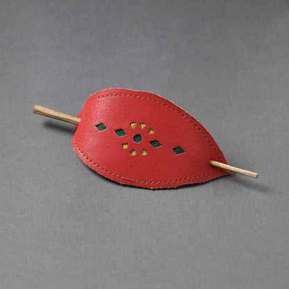 Leather Hair Pin
