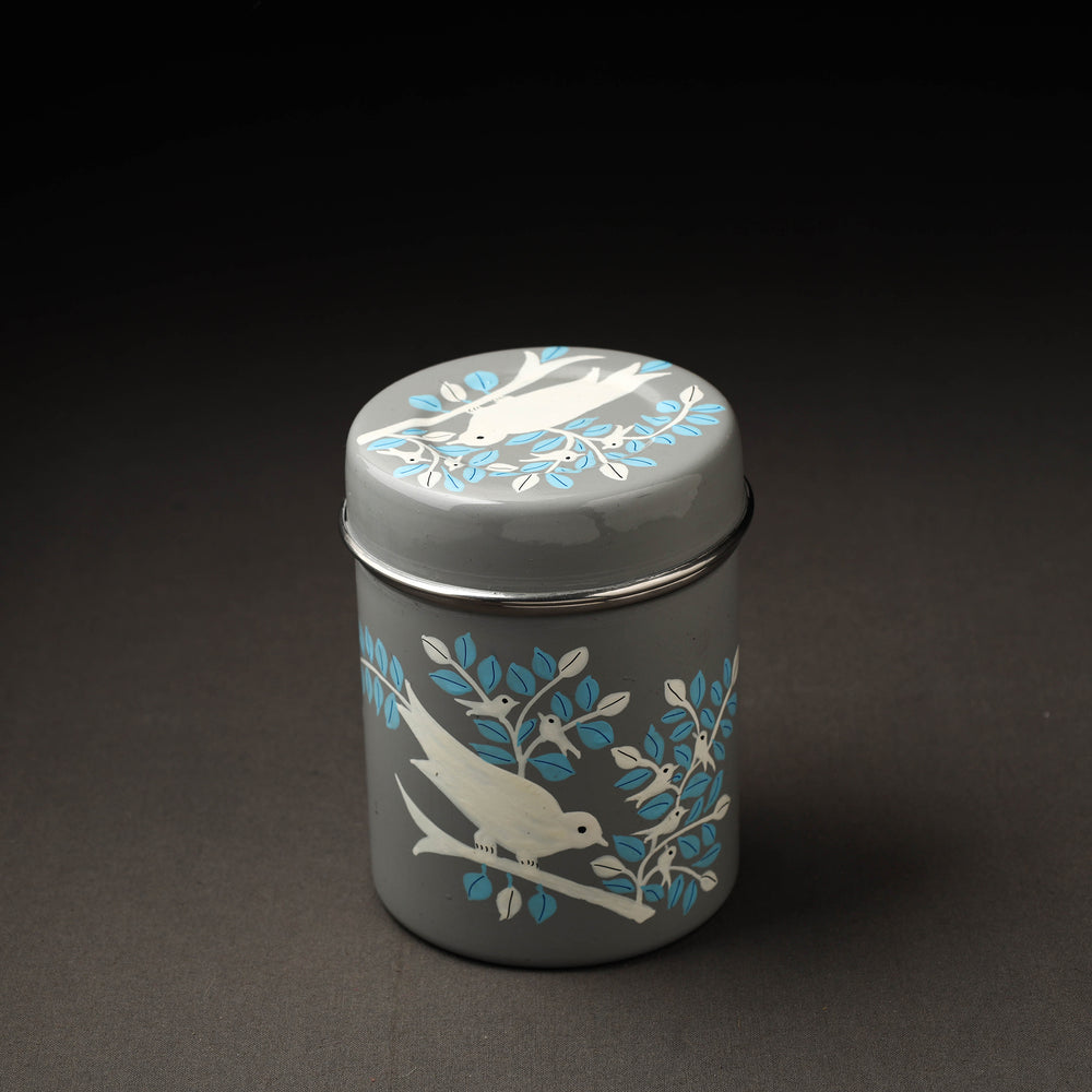 Handpainted Steel Container 