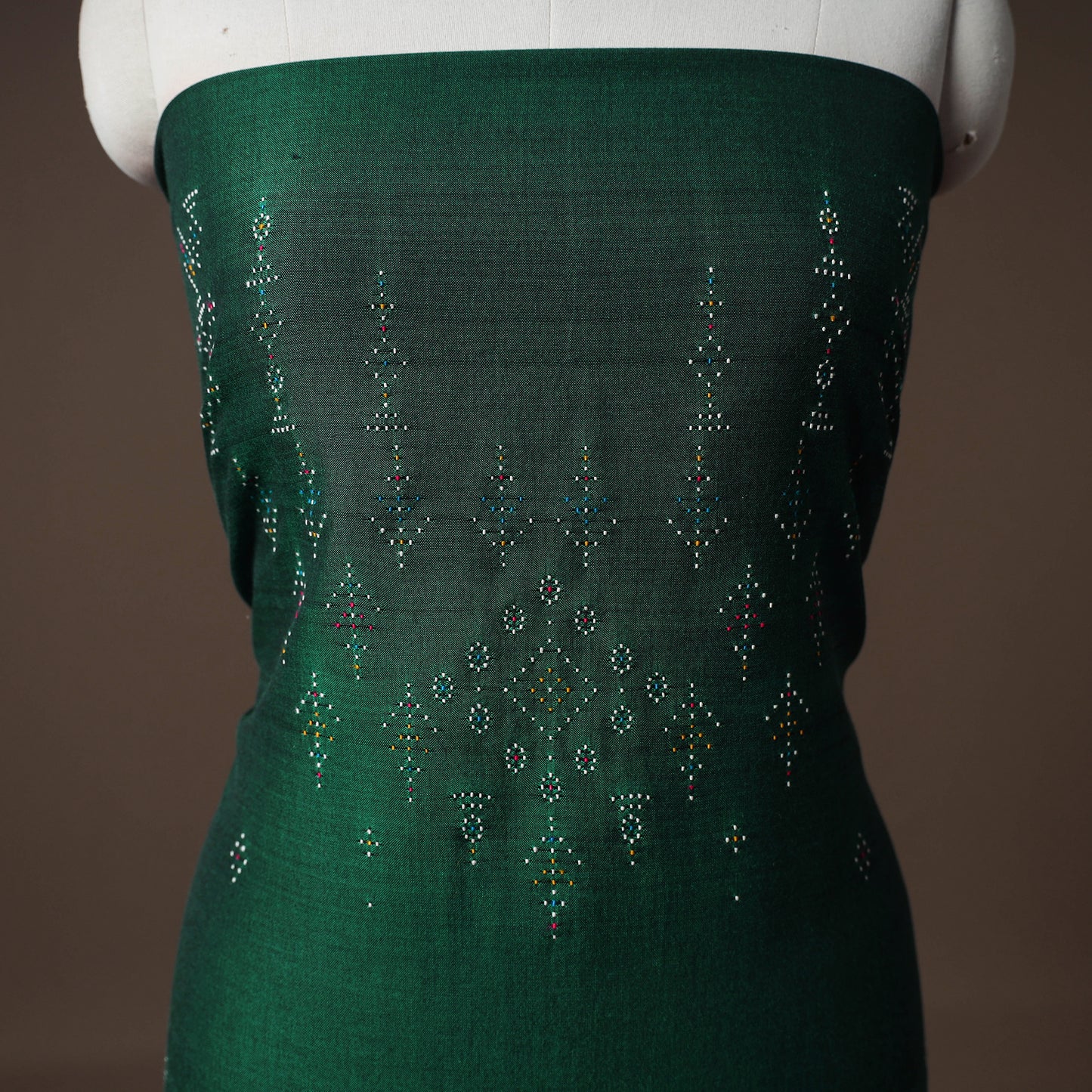 Tangaliya Handwoven Cotton Unstitched Kurta Material (3M) 02
