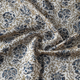 Buy Pedana Kalamkari Block Print Chanderi Silk Fabric 