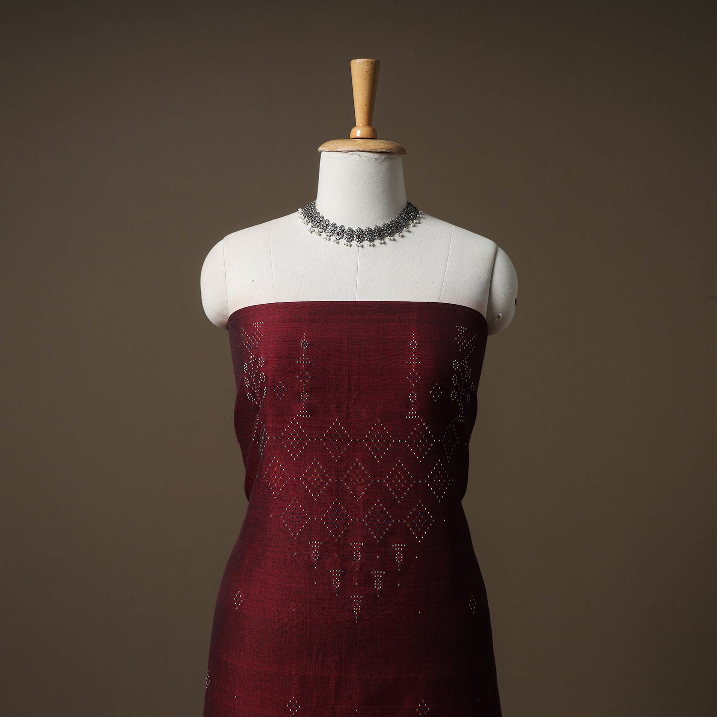 Tangaliya Handwoven Cotton Unstitched Kurta Material (3M) 05