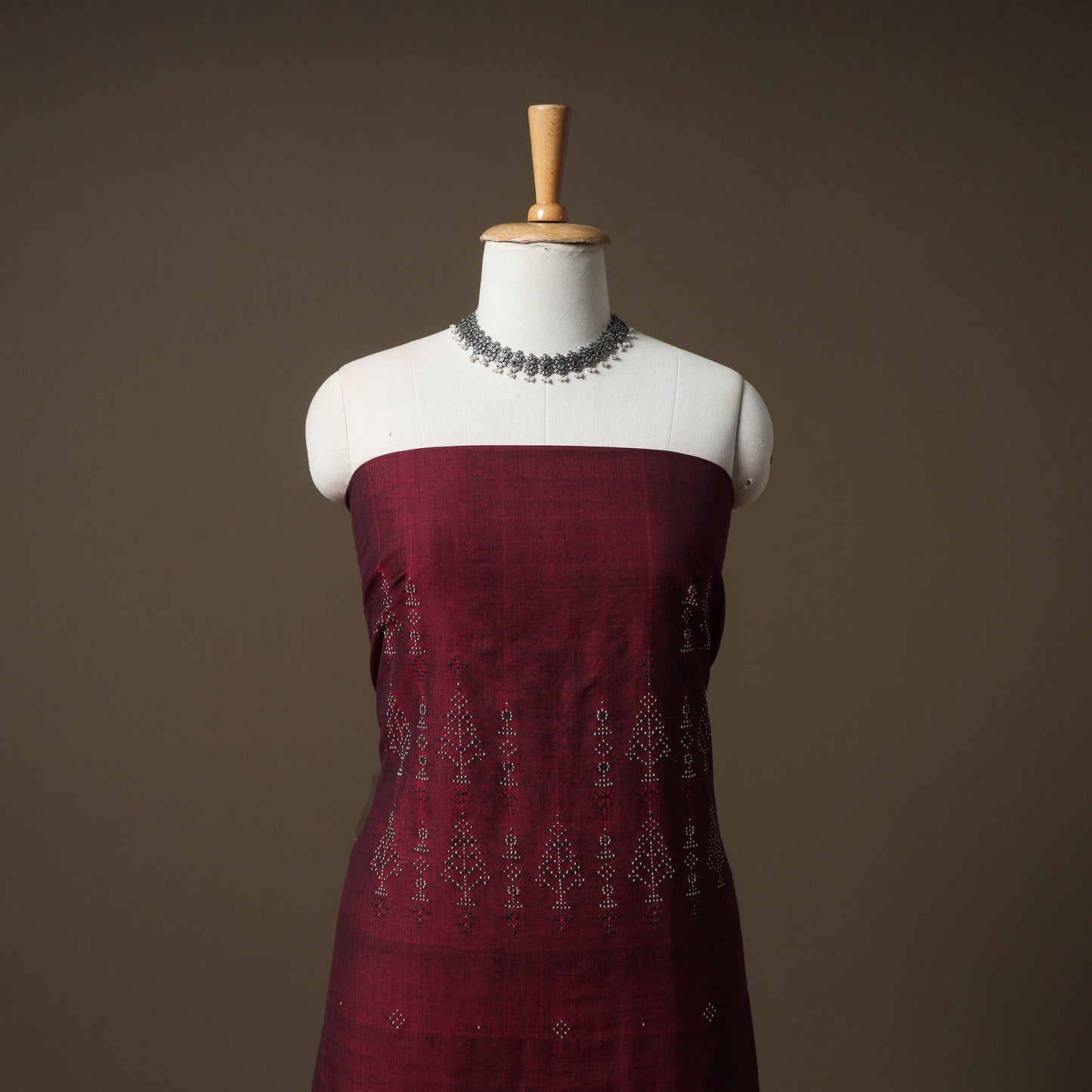 Tangaliya Handwoven Cotton Unstitched Kurta Material (3M) 06