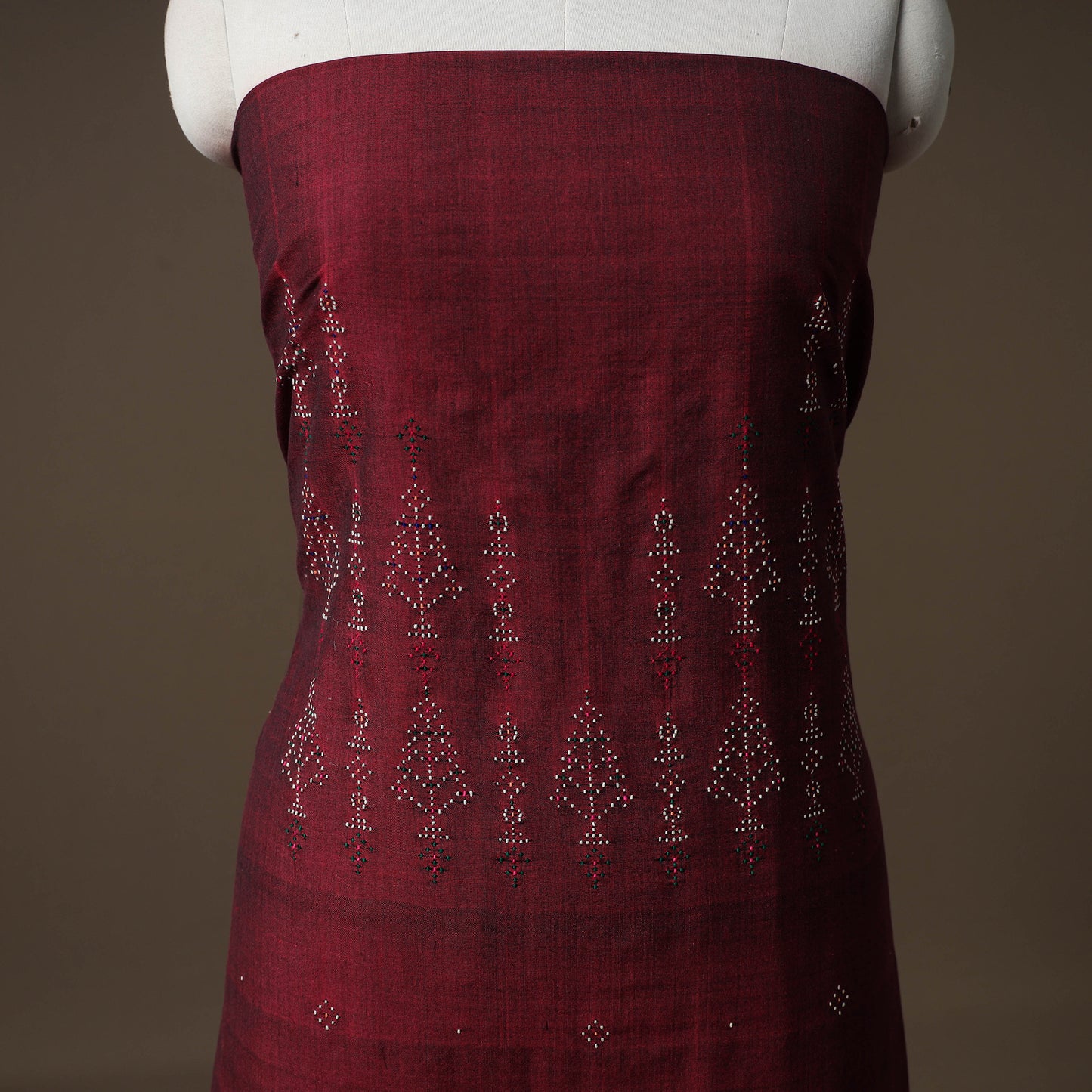 Tangaliya Handwoven Cotton Unstitched Kurta Material (3M) 06