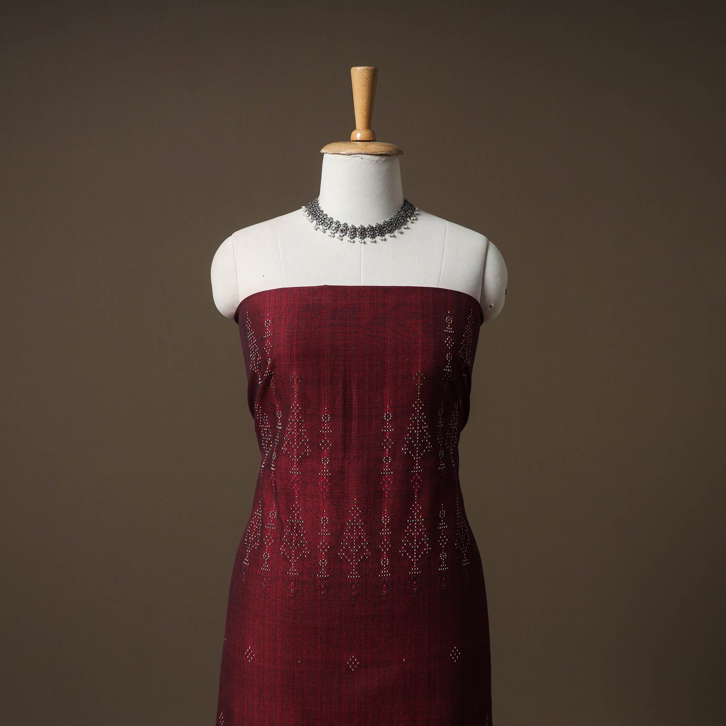 Tangaliya Handwoven Cotton Unstitched Kurta Material (3M) 07