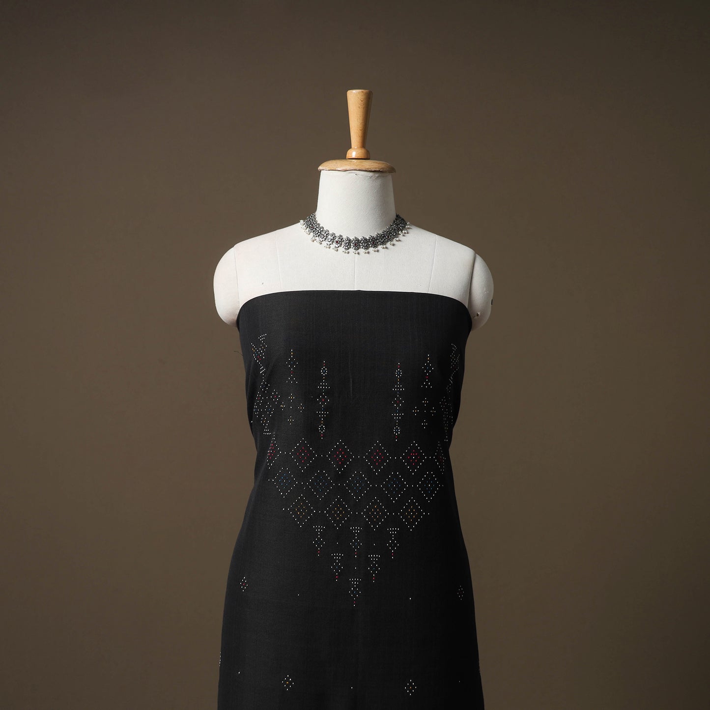 Tangaliya Handwoven Cotton Unstitched Kurta Material (3M) 09