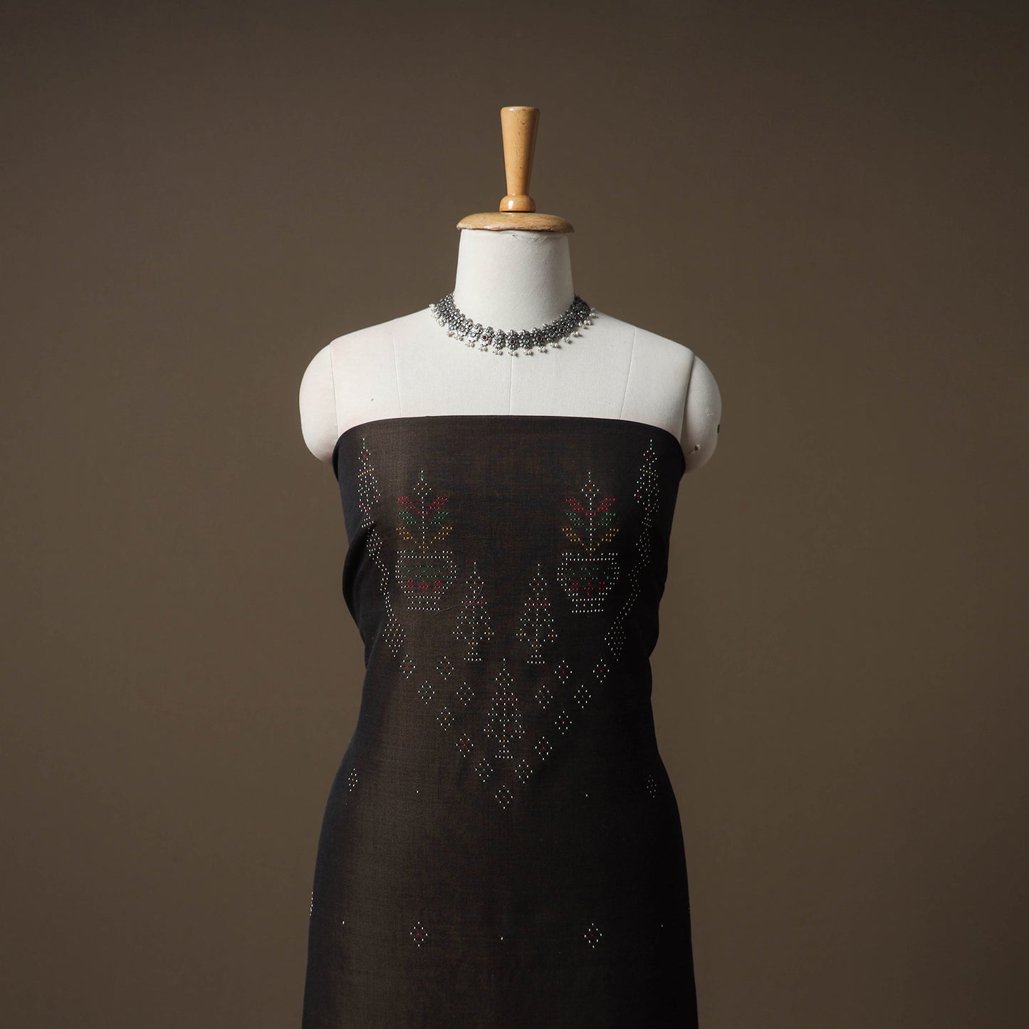 Tangaliya Handwoven Cotton Unstitched Kurta Material (3M) 12