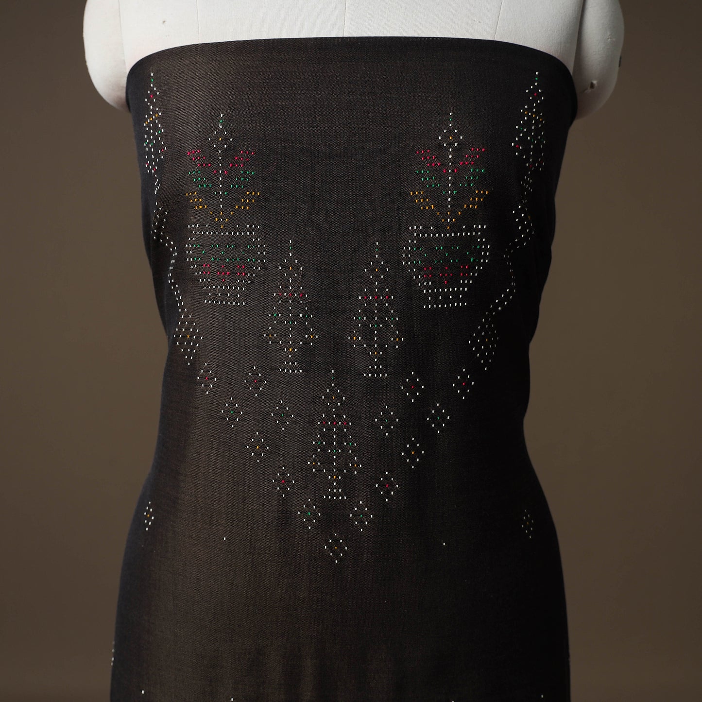 Tangaliya Handwoven Cotton Unstitched Kurta Material (3M) 12